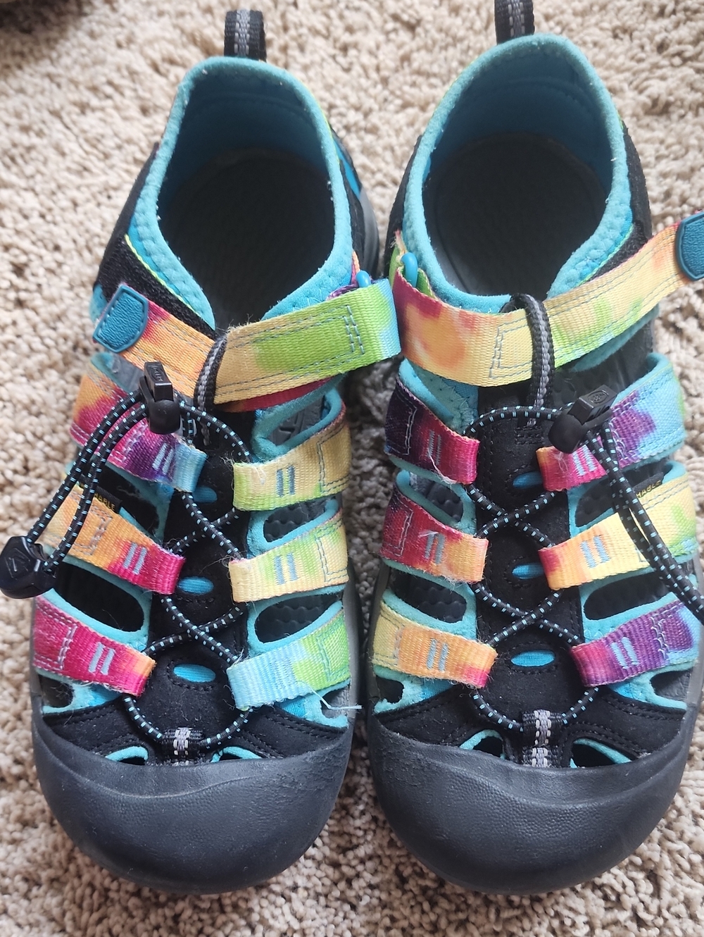 Sz 5M Keen Kids Multicolor Tie-Dye Newport Sport Sandals